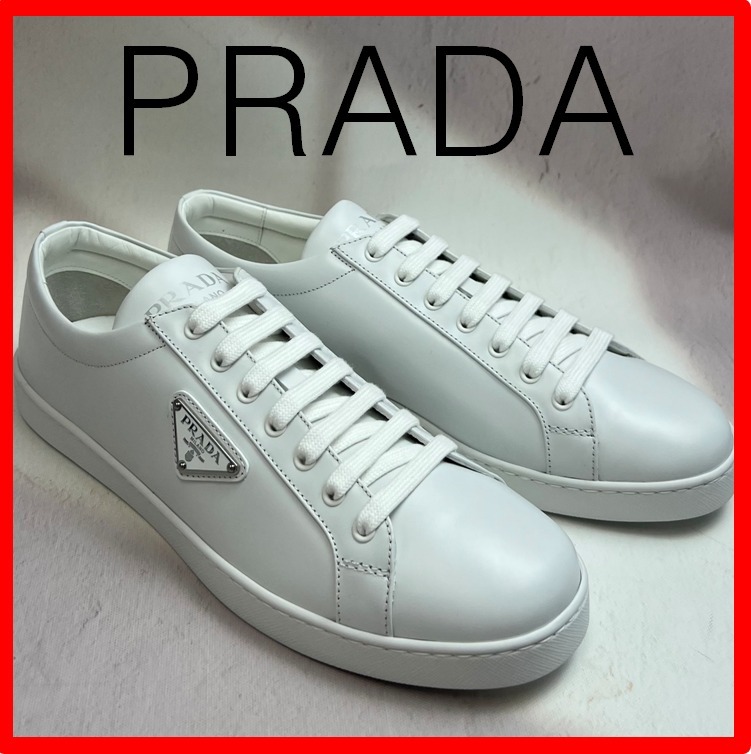 ★韓国の人気★【PRADA】★ブラッシュドレザースニーカー★