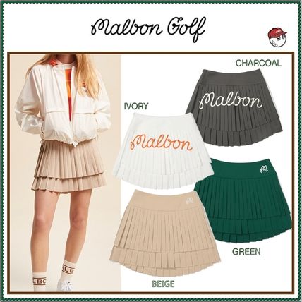 Malbon Golf More Skirts Street Style Plain Logo Skirts