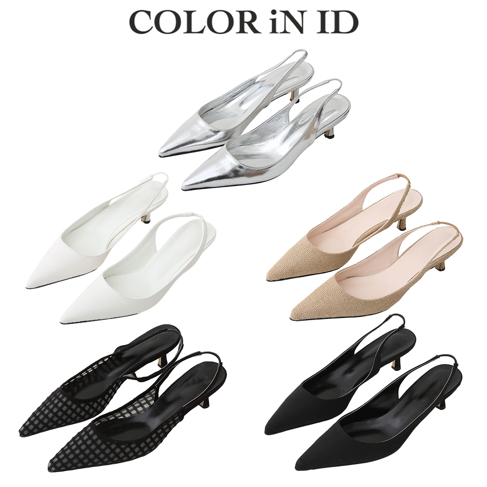 【COLOR iN ID】normal back-strap stiletto