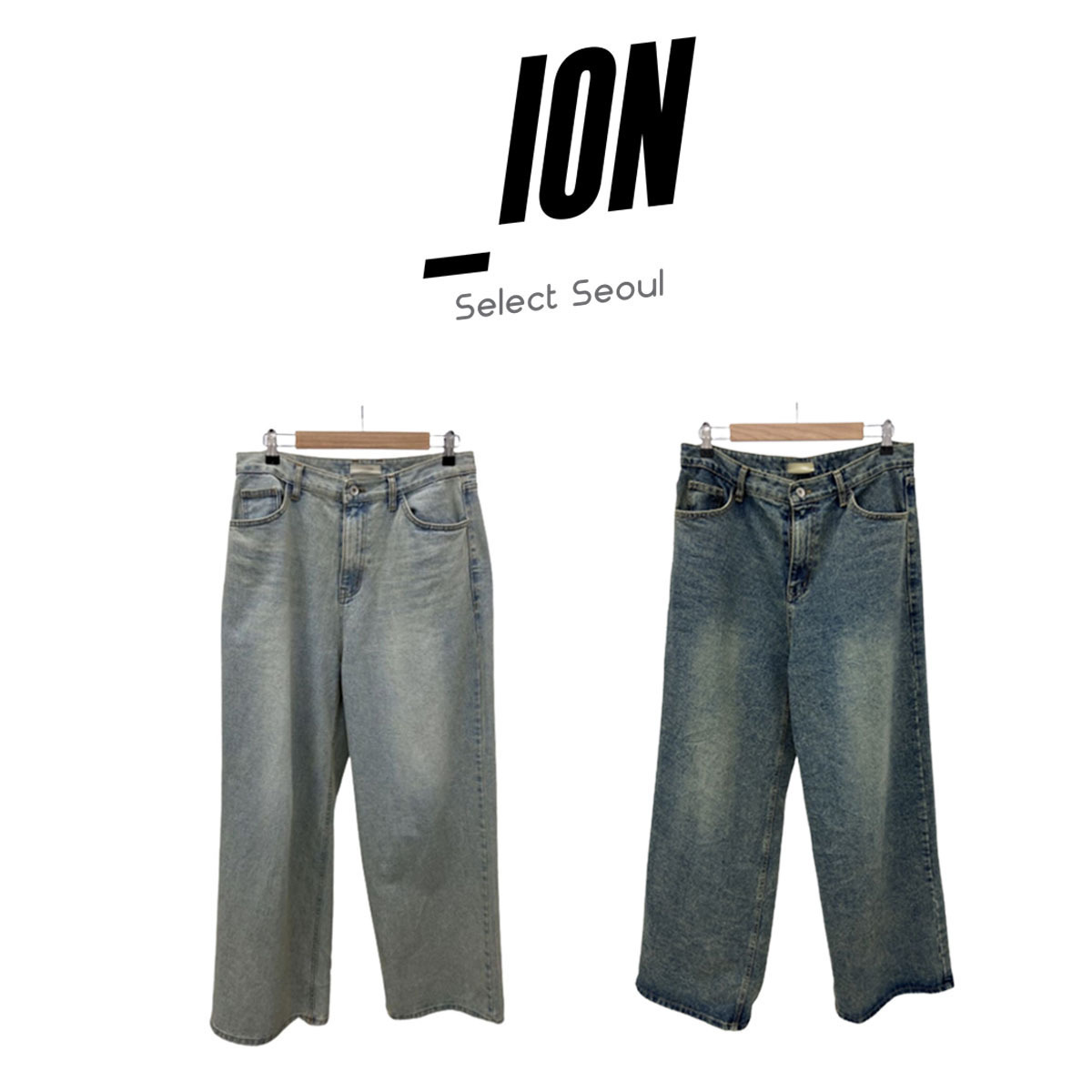 デニム・ジーパン IONSEOUL No.9995 H vtg wide denim PT BJ332