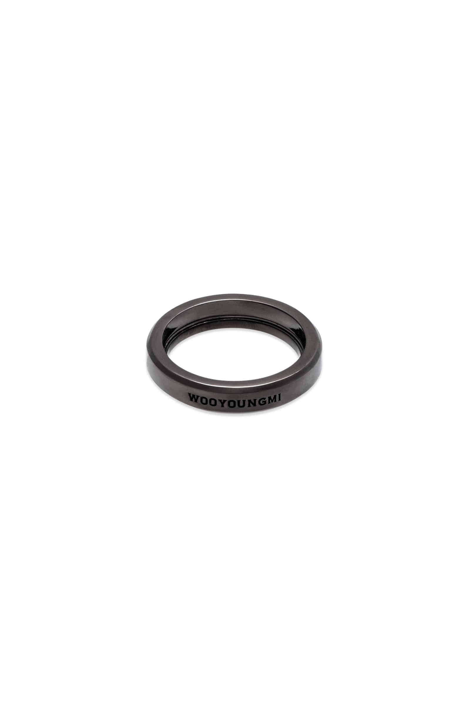 【WOOYOUNGMI】 BLACK CURB BOLD RING