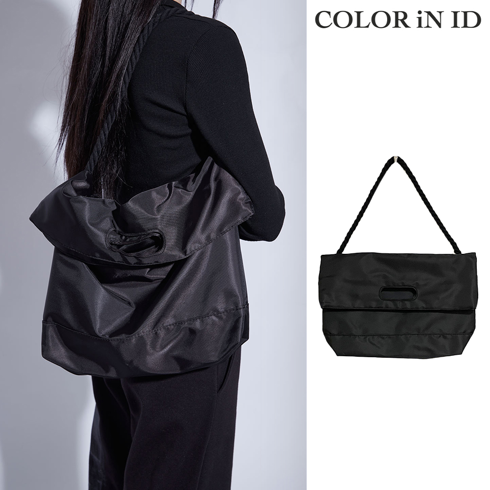 【COLOR iN ID】rope nylon fold bag