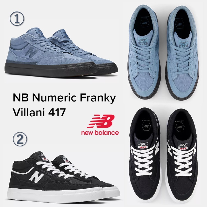 送料関税込☆スケシューNB Numeric Franky Villani 417 選択２色