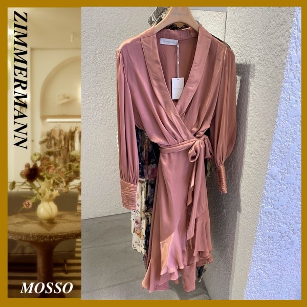 【Zimmermann】SILK WRAP MIDI DRESS シルク ミディ 結婚式にも