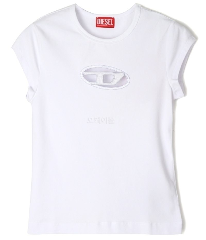 DIESEL｜SHORT-SLEEVED ROUND NECK T-SHIRTS (A06268 0AFAA