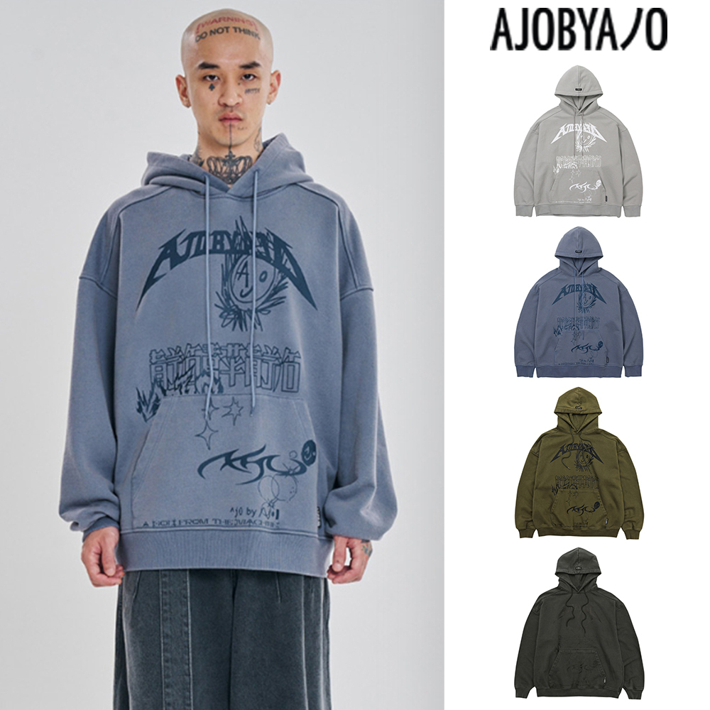 【AJO AJOBYAJO】23FW★ [PBA] AJOLICA Collage Hoodie