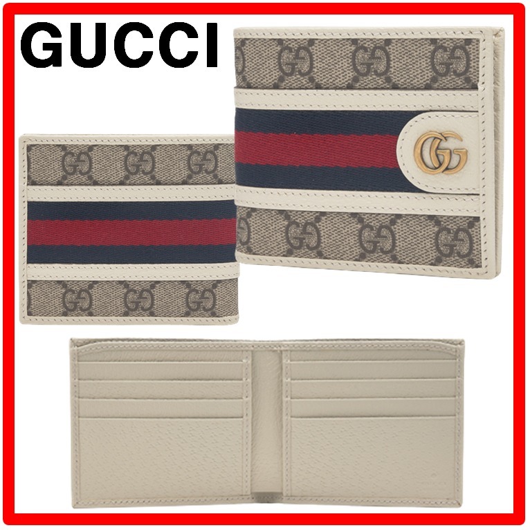 ★韓国の人気★【GUCCI】★オピディアGGキャンバス半財布★