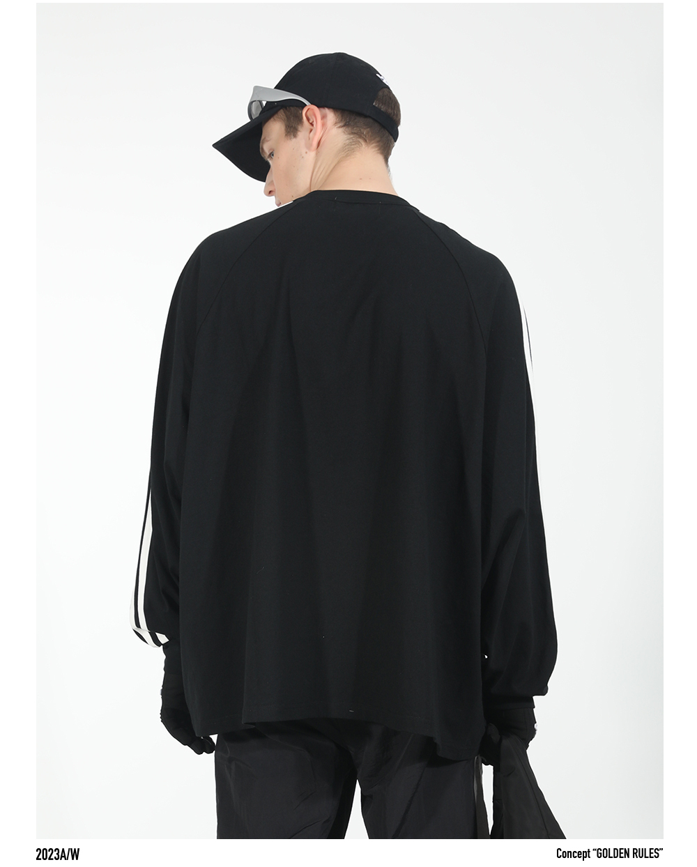 国内発/日本未入荷☆HARSH AND CRUEL☆ロゴ ルーズ ロンT☆ 国内発/日本未入荷☆HARSH AND CRUEL☆ルーズ 長袖 Tシャツ