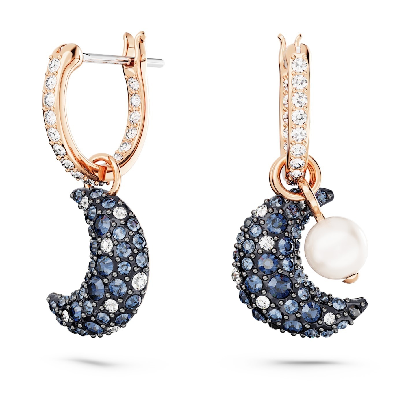 SWAROVSKI】スワロフスキー Lunaクリスタル 三日月型ピアス