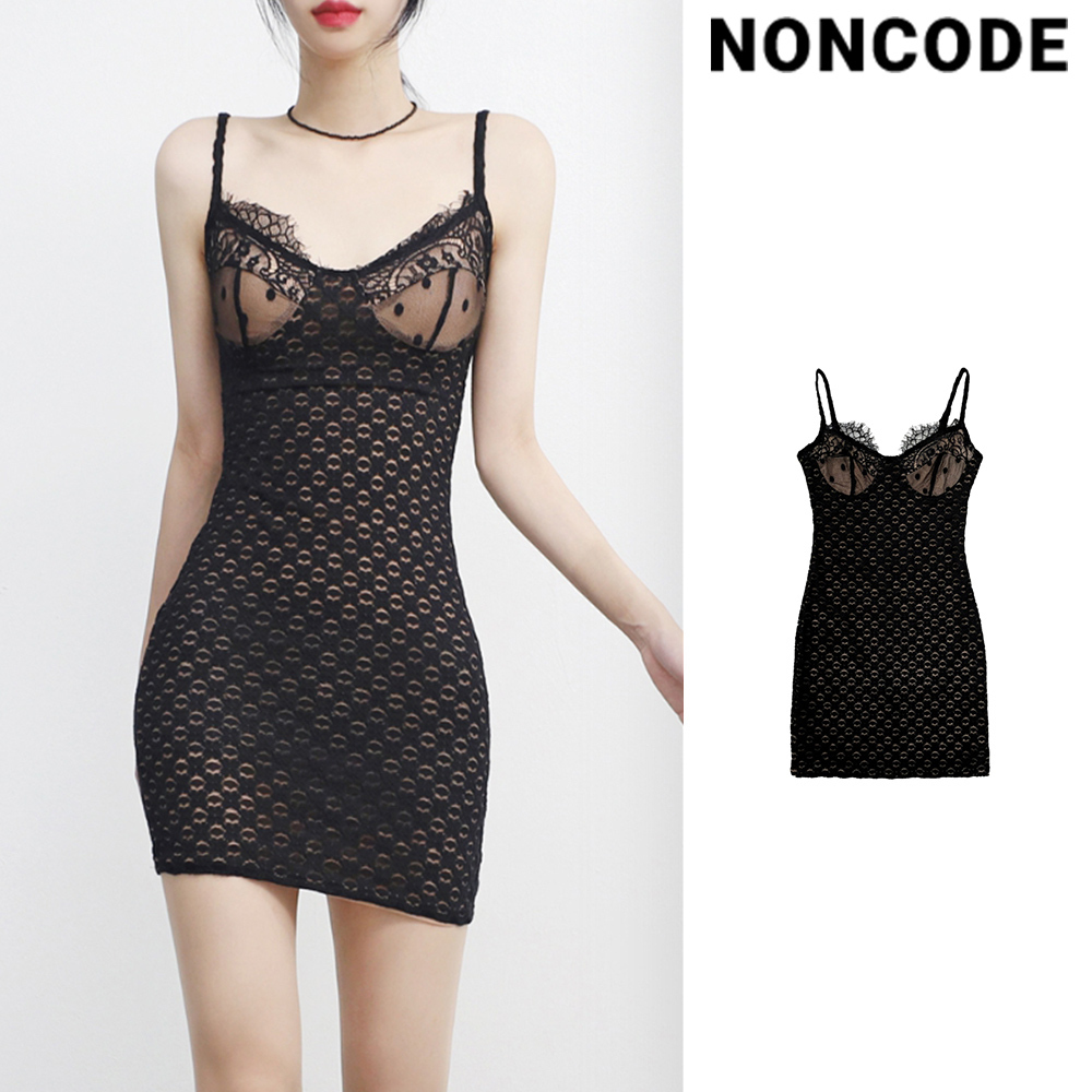 【NONCODE】Michence Lace Sleeveless Mini One Piece