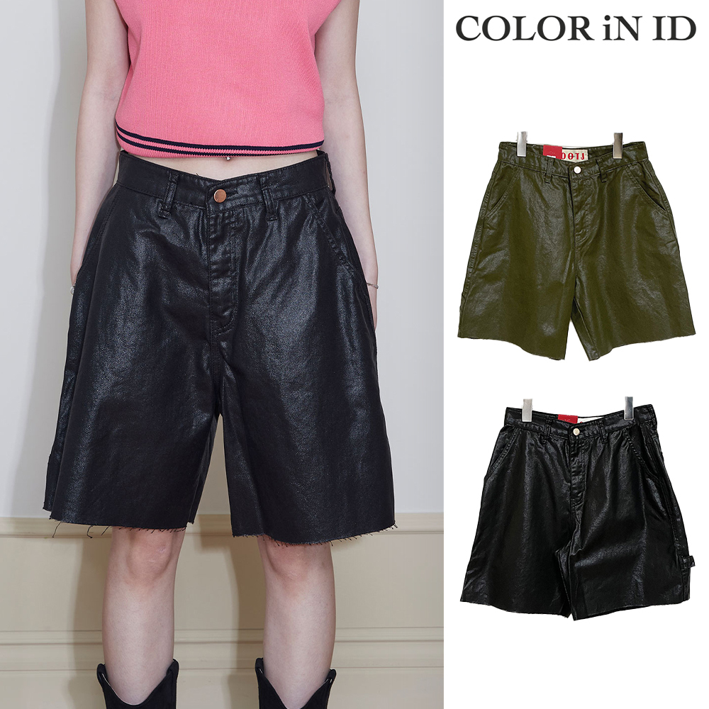 【COLOR iN ID】coating short pants
