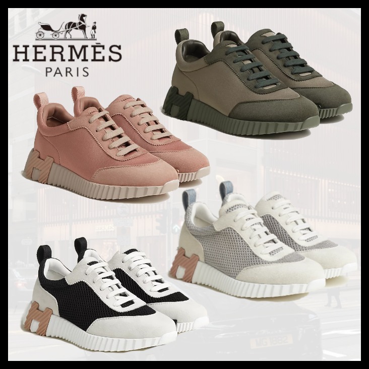 【大人気♪】HERMES メンズ スニーカー 靴 シューズ Beige ポップでシンプル!】☆エルメス☆靴 スニーカー シューズ