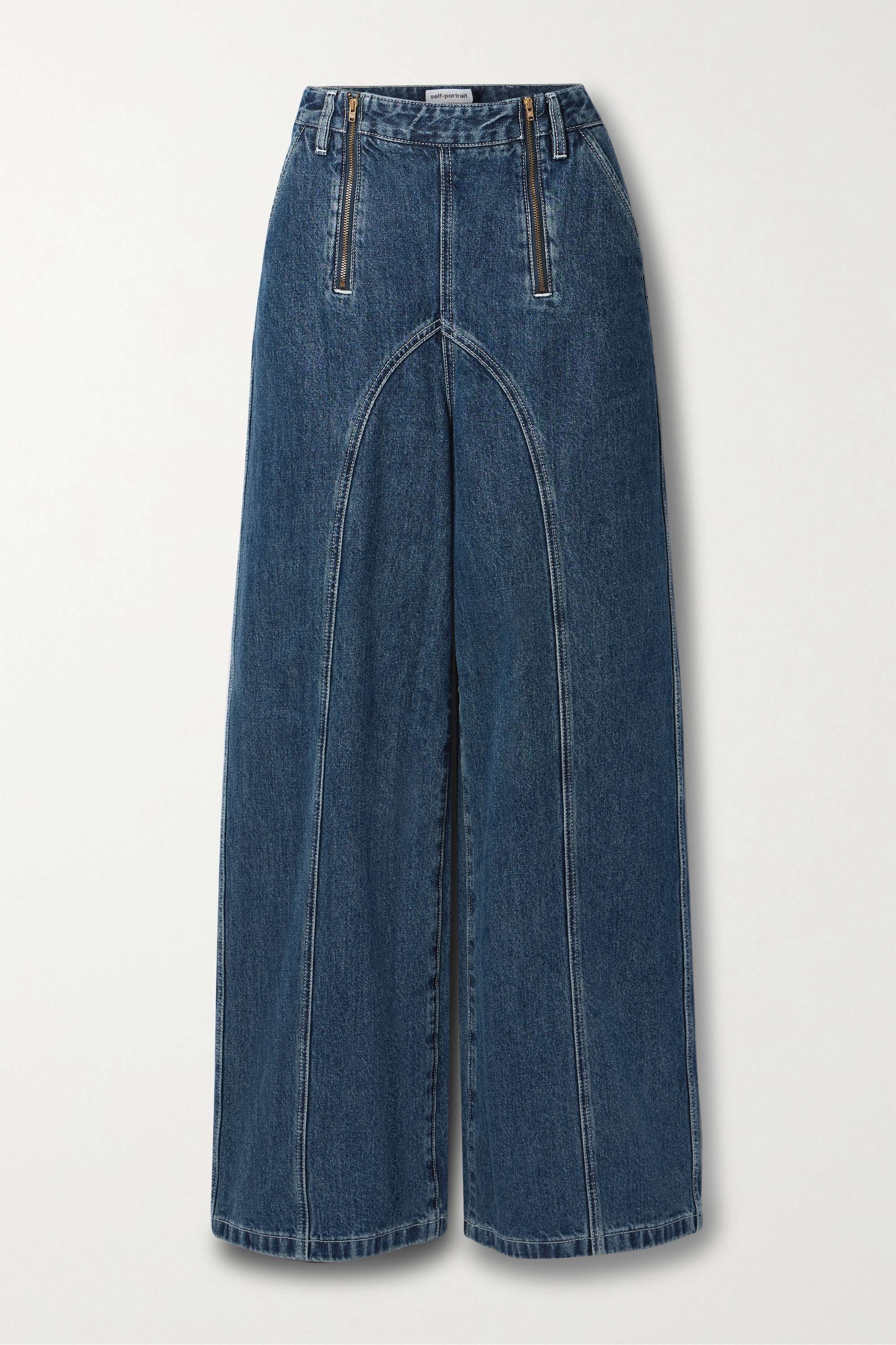 SELF PORTRAIT◆ハイライズワイドレッグジーンズ フェミニン♪ Denim, Jeans and denim dresses – self-portrait-US