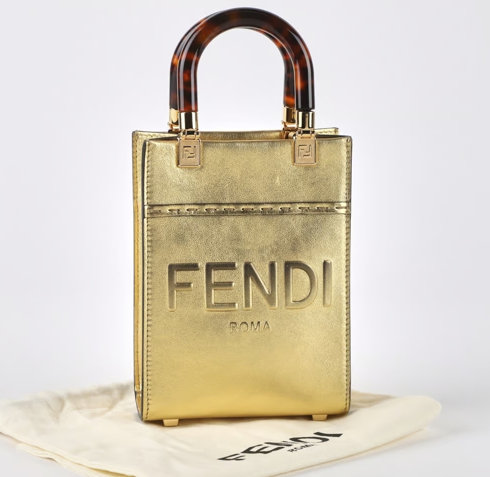 送料関税込☆FENDI サンシャイン Sunshine ショッパー スモール