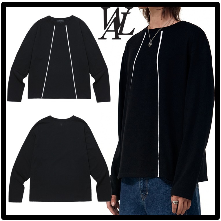 ★送料・関税込★WOOALONG★Signature slit point T-shirt★