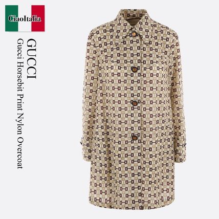 25新作 グッチ コーティングウール コート レディース ベージュ ベージュ系 GUCCI(グッチ) コート(レディース) - 海外通販のBUYMA