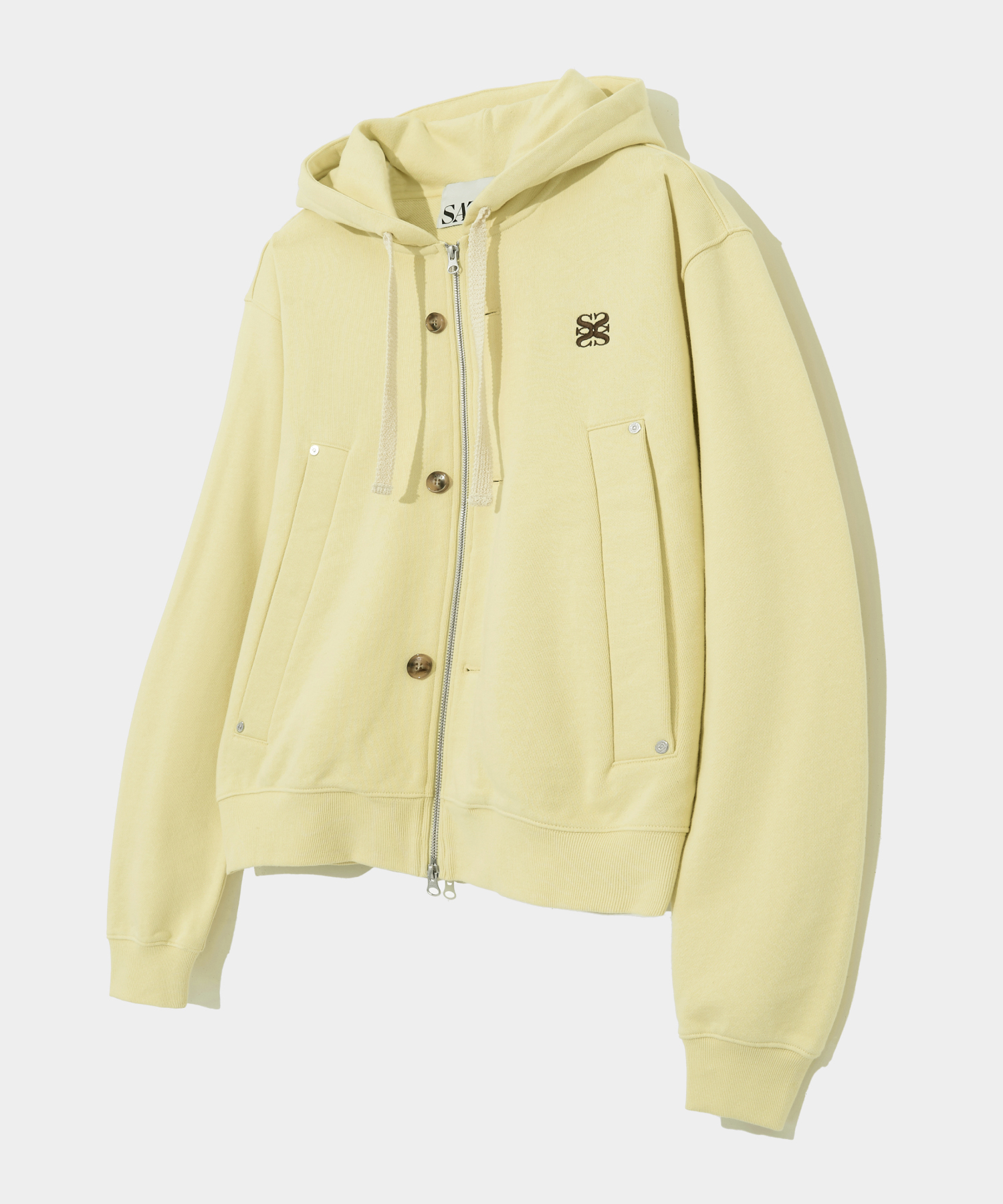 ☆韓国の人気☆【SATUR】☆Lecce Cotton Jacke.t☆ ☆関税込☆SATUR☆(W) Teo Cotton All Day Hood Zip-Up☆ (SATUR