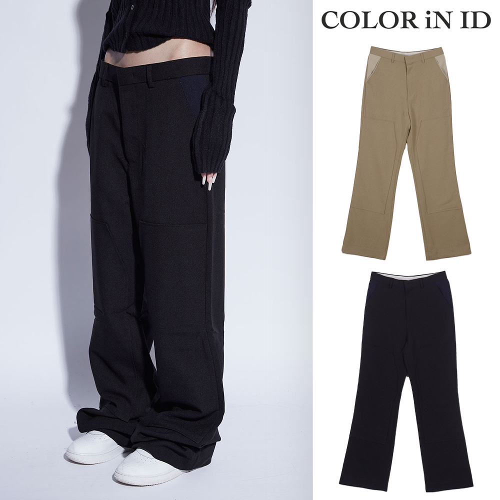 【COLOR iN ID】colorinig slim long slacks