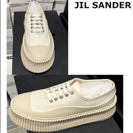 【JIL SANDER】ツイル プラットフォームスニーカー 送料・関税込 プラットフォーム Jil Sander(ジルサンダー) スニーカー