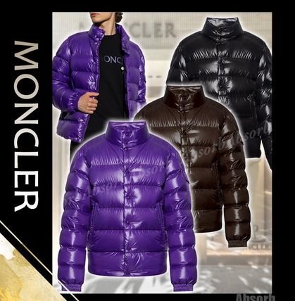 MONCLER Down Jackets Street Style Plain Logo Down Jackets