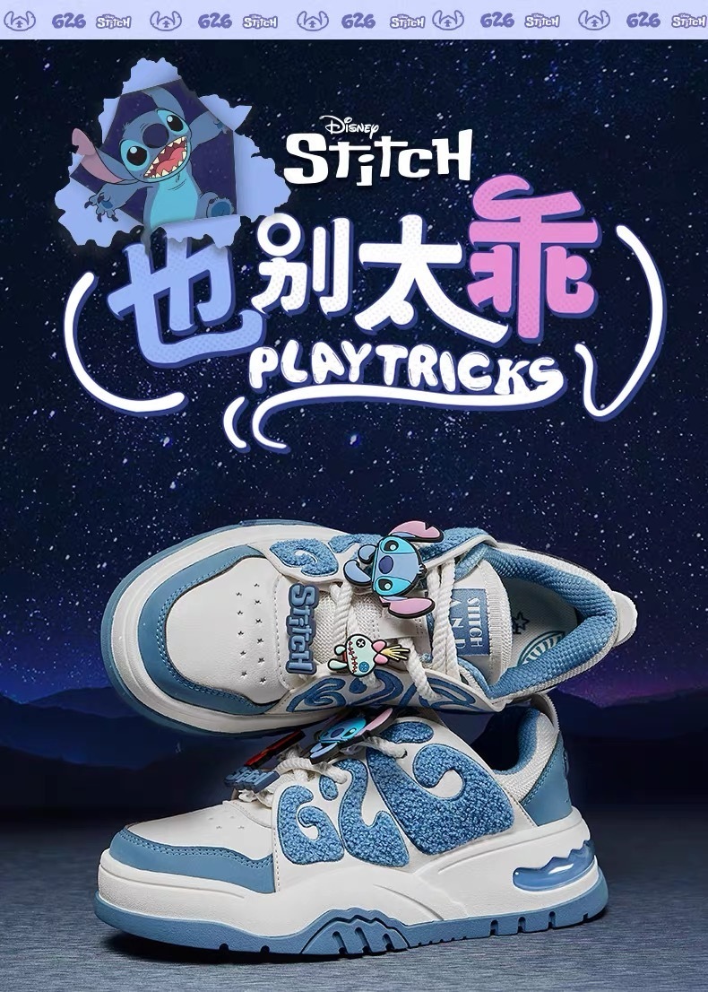 ディズニーDisney海外限定TEENMIXモコモコ スティッチスニーカー