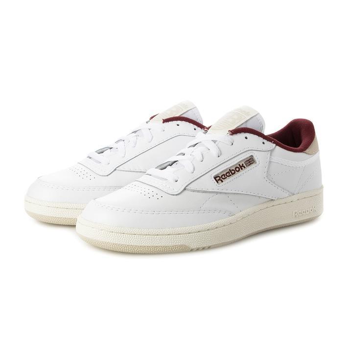 国内配送 Reebok CLUB C 85 WHITE /MAROON