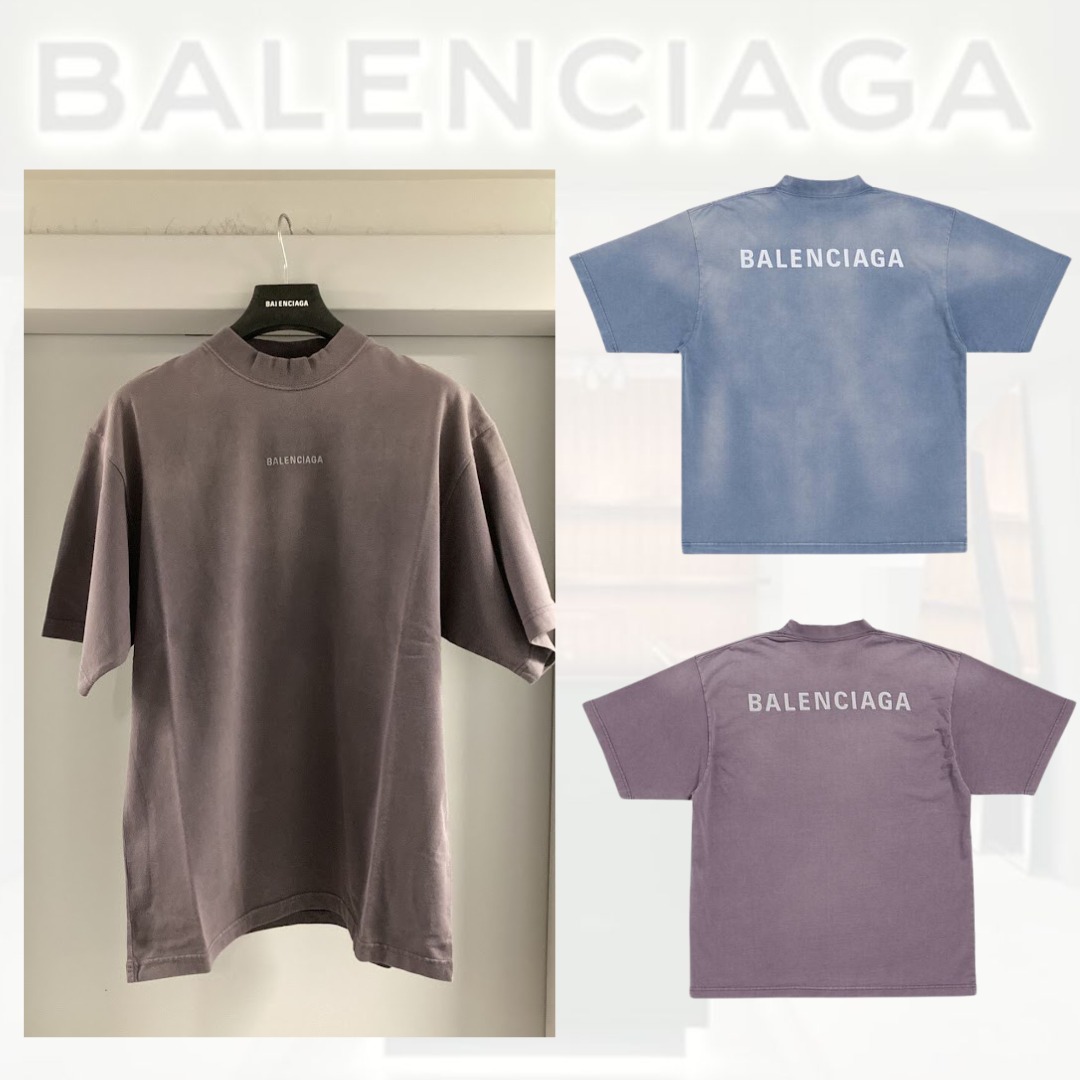 送料込直営店+BALENCIAGA+BACK Tシャツ ミディアムフィット