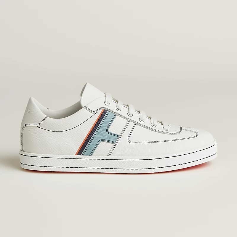 HERMES 上品 人気スニーカー 本革レザー 全7色 H ロゴ Boomerang 新色! Hermes*Sneakers Boomerang レザースニーカーHロゴ入り