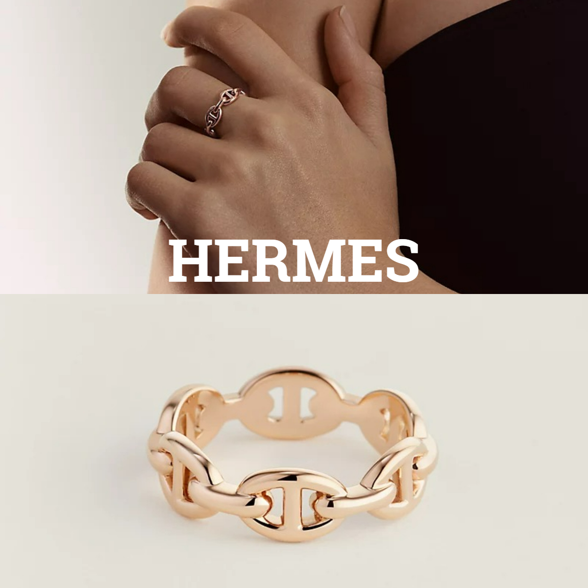 定番*Hermes シェーヌダンクルアンシェーネリング スモール 指輪