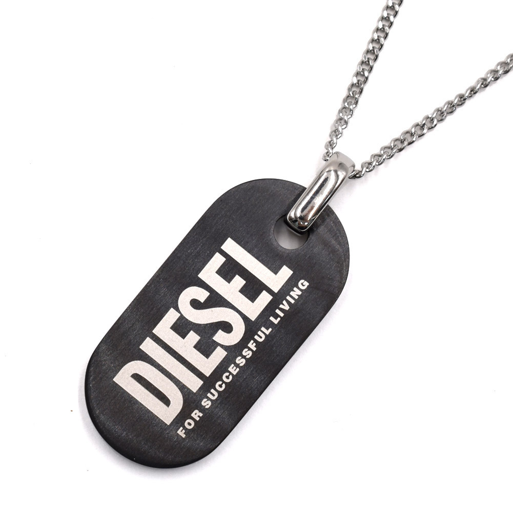 DIESEL ネックレスDX1349040 SILVER/BLACK