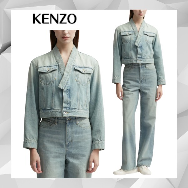 【KENZO】関税込◆デニム キモノ ジャケット