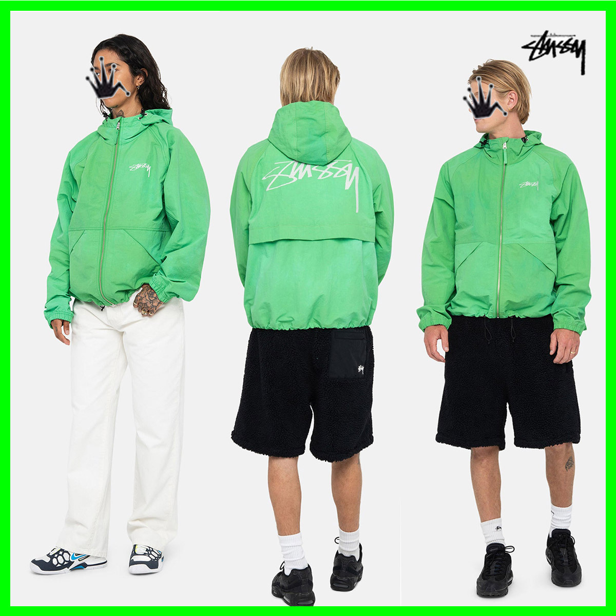 23新★Stussy ★ BEACH SHELL WAVE DYE★ ユニセックス ★Green