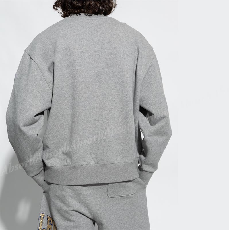 【23AW NEW】MONCLER_men / ロゴ入り スウェットシャツ / Grey 23AW NEW】MONCLER_men / ロゴ入り スウェットシャツ / Grey