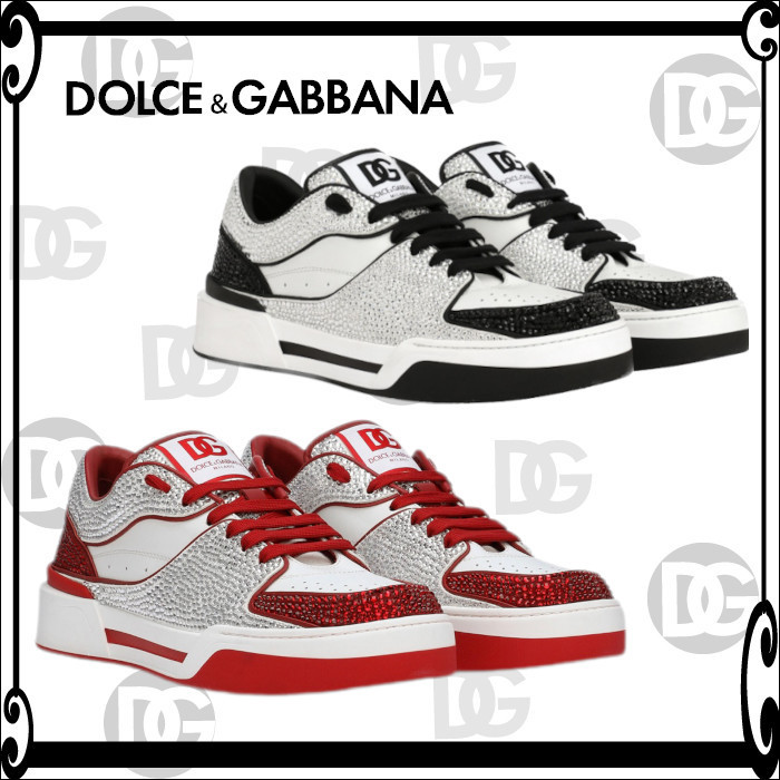 Dolce & Gabbana 最新作 スニーカー 本革 レザー ロゴ New Rome