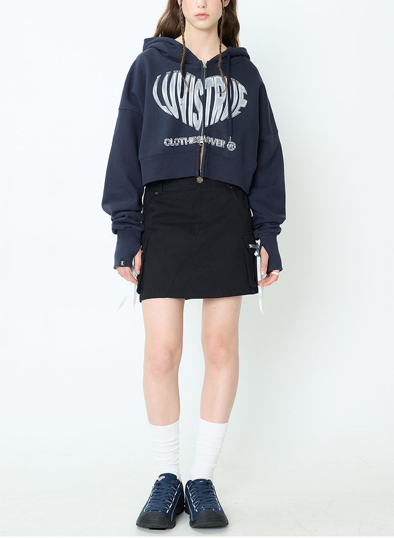 ●SPAO●LOOSE FIT 2-WAY HOOD ZIP-UP 男女 韓国人気 ダボっと 口コミ・レビュー｜○SPAO○LOOSE FIT 2-WAY HOOD ZIP-UP 男女