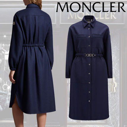 MONCLER Dresses Flannel Shirt Dress