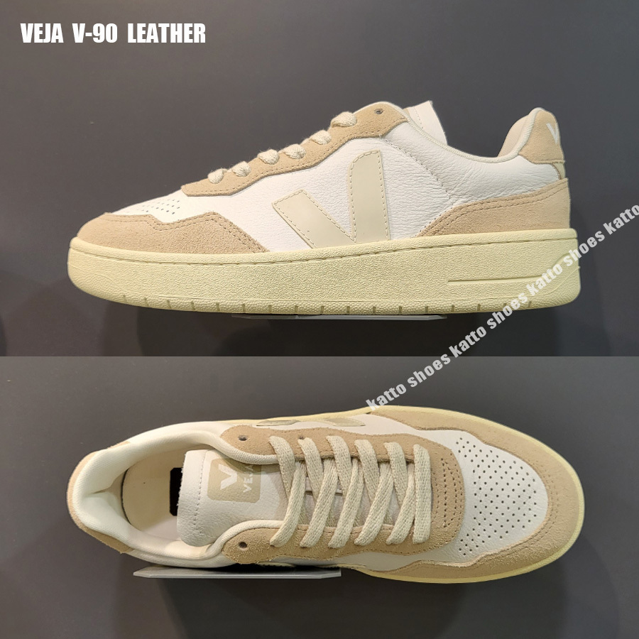 VEJA★V-90 LEATHER★兼用★EXTRA WHITE PIERRE