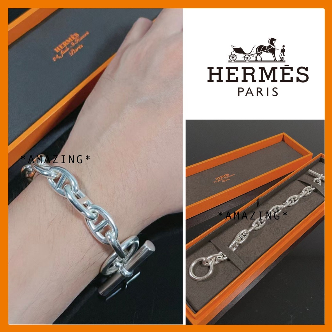 直営店買付 【HERMES】 シェーヌ・ダンクル ブレスレット GM