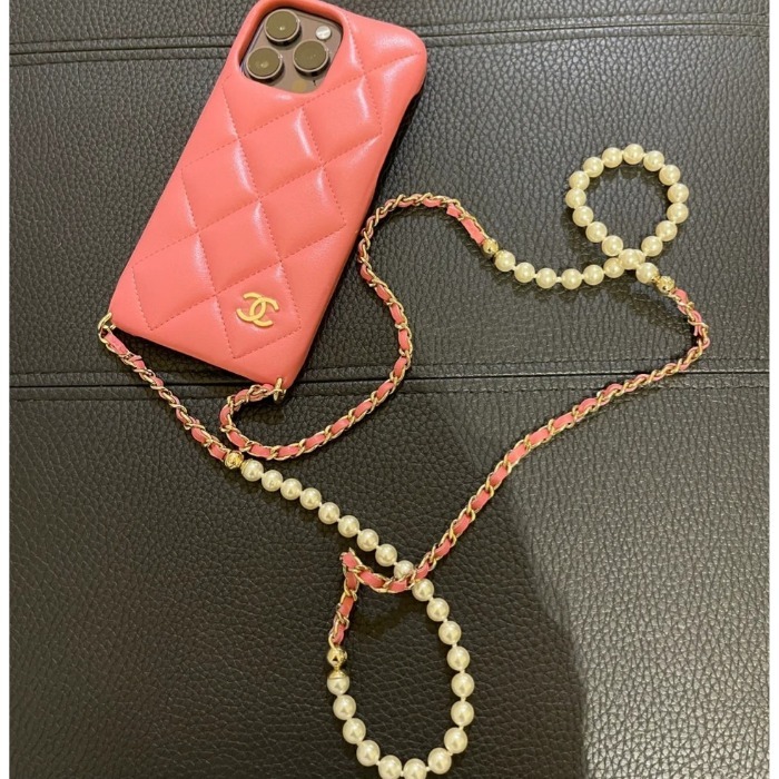 《CHANEL☆すぐ届く》iPhone 14 Pro Max ケース ショルダー