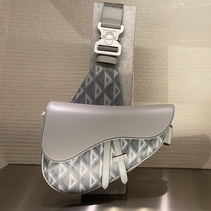 ★入手困難★お洒落♪☆Dior☆SADDLE バッグ グレー/ネイビー