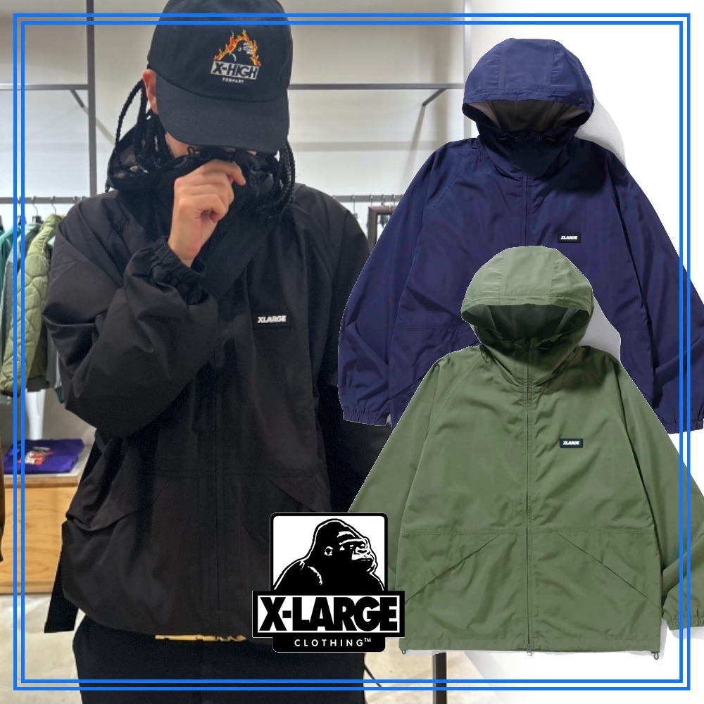 大人気 XLARGE HOODED MOUNTAIN JACKET ロゴパッチがPOINT
