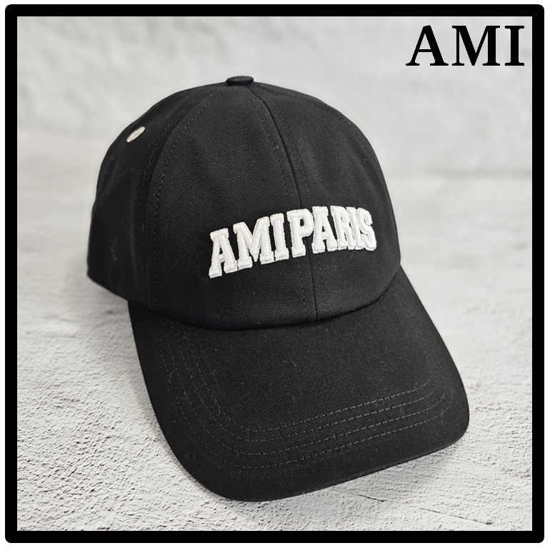 【格安saleスタート】 ☆送料・関税込☆AMI☆レタリング刺繍キャップ☆ 帽子