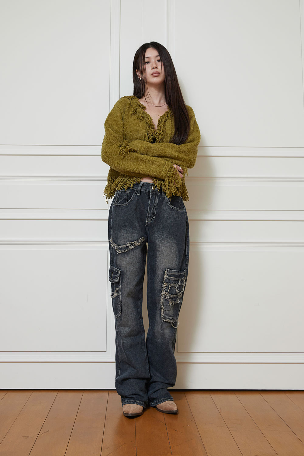 【COLOR iN ID】destroyed vintage denim COLOR iN ID】destroyed vintage denim (COLOR iN ID/デニム