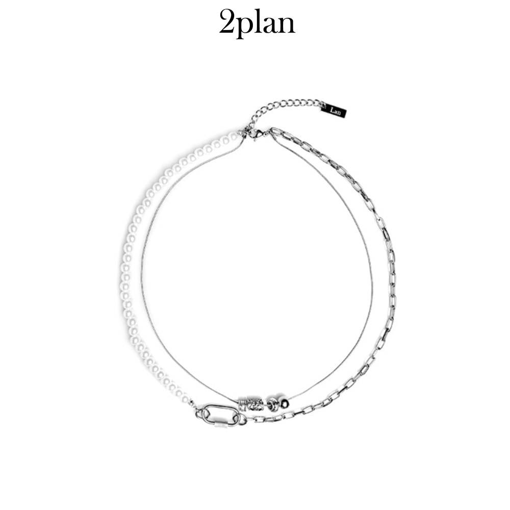 【2plan】23FW★ [MADE] 018 Ellie layered pearl necklace
