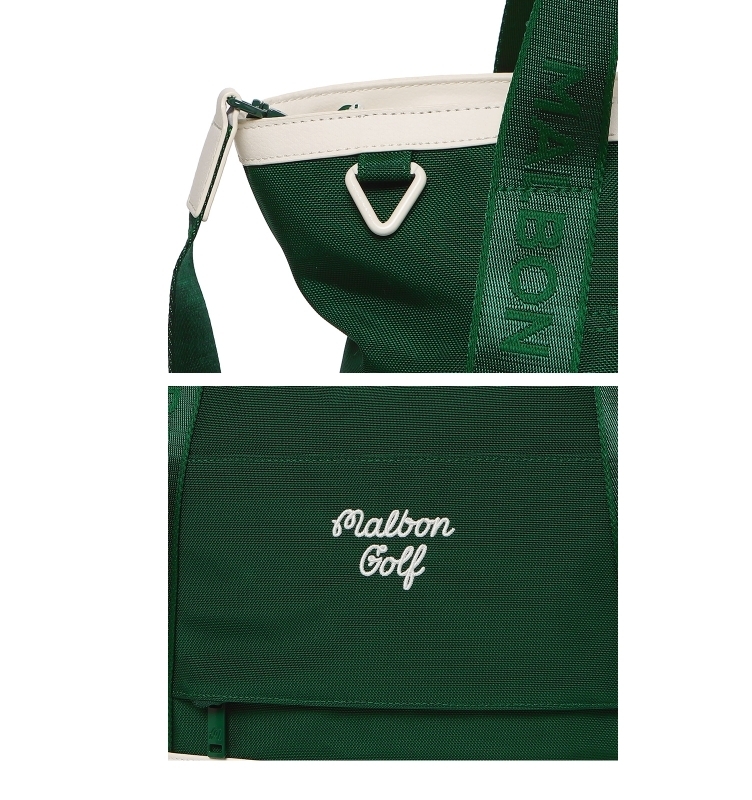 【MALBON GOLF】 Malbon Oxford Tote Bag /追跡付 Malbon Golf Cart Bag Tote Green Bag With Shoulder New Japan