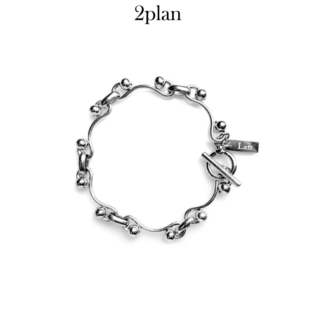 【2plan】23FW★ [MADE] 025 Wave ball toggle bracelet