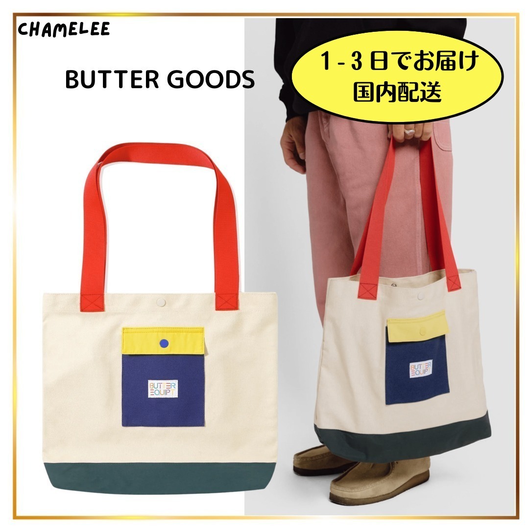 国内即発【BUTTER GOODS】Equipt トートバッグ ナチュラル