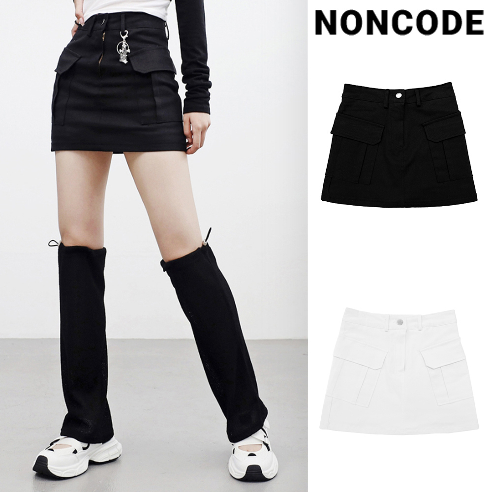 【NONCODE】capen cargo mini skirt