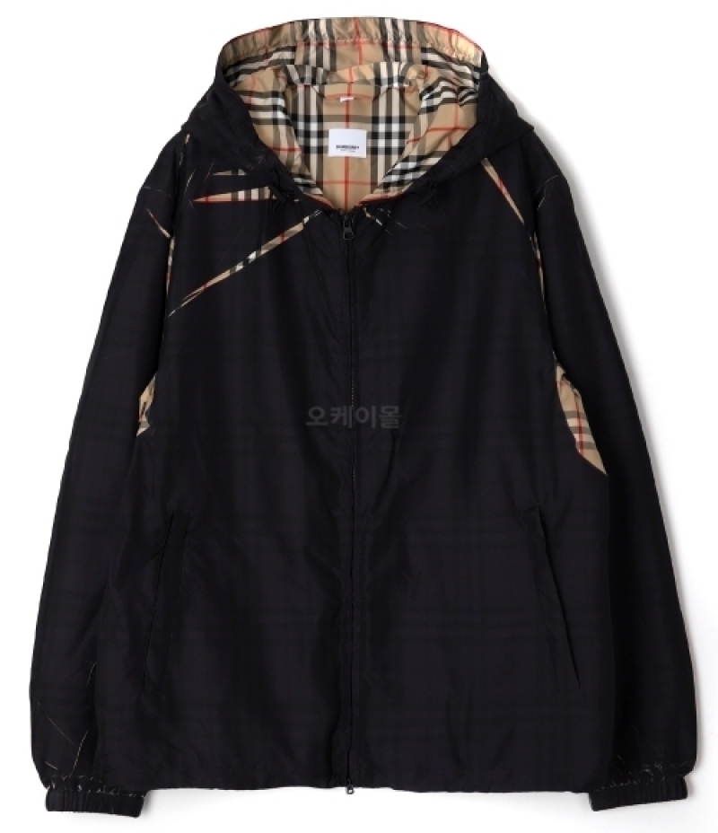 BURBERRY｜JACKETS (Sliced Checkered Hooded Jacket (80716