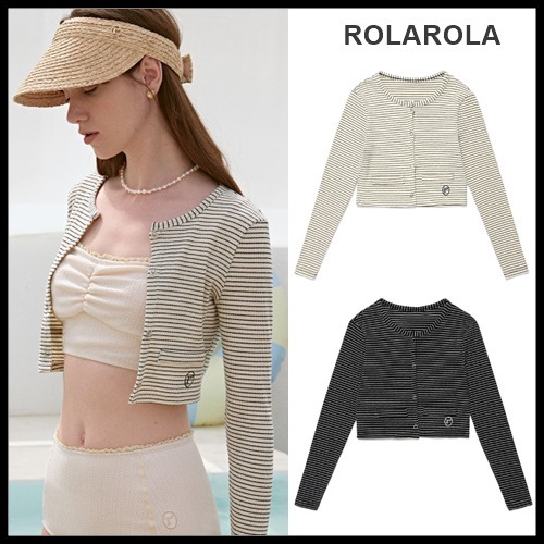☆ROLAROLA☆ STRIPE BEACH CARDIGAN